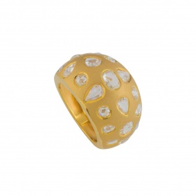 Yellow Gold Diamond Dress Ring 2.91ct